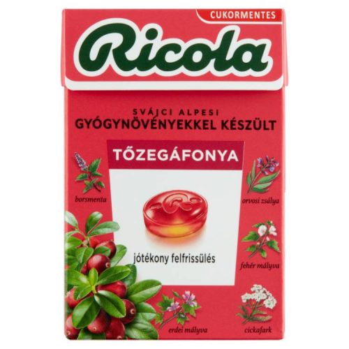 RICOLA CUKORKA TŐZEGÁFONY 40G