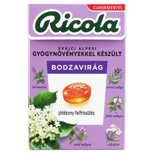 RICOLA CUKORKA BODZAVIRÁG 40G