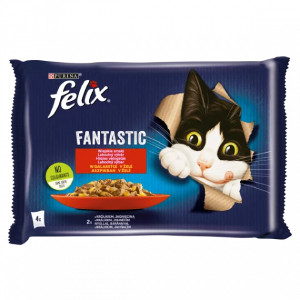 FELIX FANTASTIC MACSKAELEDEL NYÚL BÁRÁNY ASZPIKBAN 4X85G