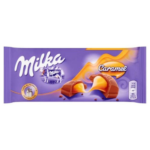 MILKA TÁBLÁS CSOKOLÁDÉ CARAMEL 100G