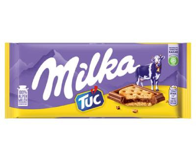 MILKA TÁBLÁS CSOKOLÁDÉ TUC KEKSZES 87G