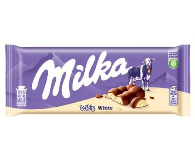 MILKA TÁBLÁS CSOKOLÁDÉ BUBBLY FEHÉRCSOKOLÁDÉ 95G