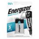 ENERGIZER ELEM MAX+ 9V 1DB