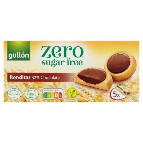 GULLON RONDITAS KEKSZ CUKORMENTES 186G