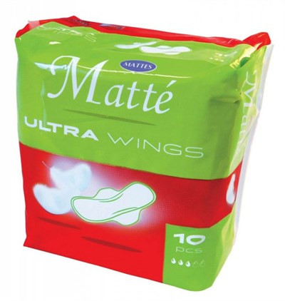 MATTÉ EGÉSZSÉGÜGYI BETÉT ULTRA WINGS 10DB