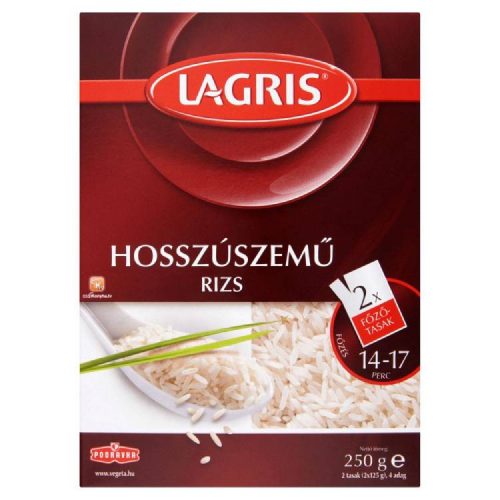 LAGRIS RIZS HOSSZÚSZEMŰ 2X125G