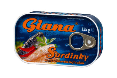 GIANA SZARDÍNIA CHILIS 125G