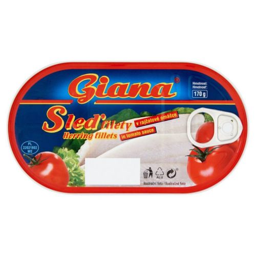 GIANA HERINGFILÉ PARADICSOMOS 170G