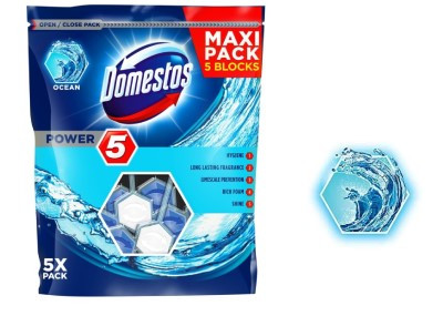 DOMESTOS POWER5 WC RÚD OCEAN 5X55G