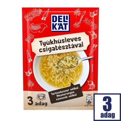 DELIKÁT TYÚKHÚSLEVES CSIGATÉSZTÁVAL 40G