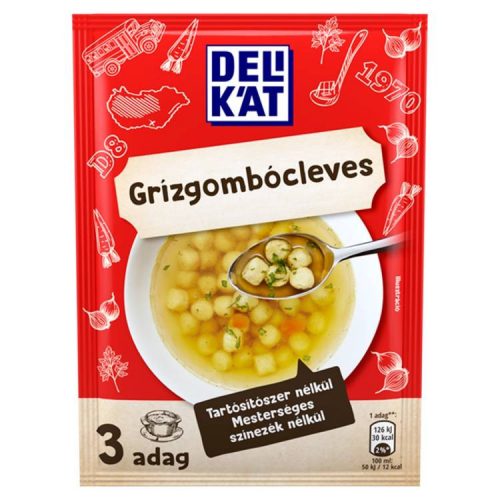 DELIKÁT GRÍZGOMBÓC LEVES 31G