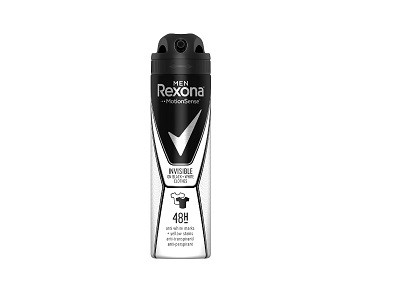 REXONA MEN  DEO SPRAY INVISIBLE BLACK&WHITE 150ML