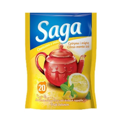 SAGA GYÜMÖLCSTEA CITRUS MENTA 20X1,7G