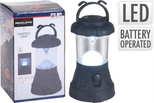 LÁMPA CAMPING FEKETE 11LED 1DB