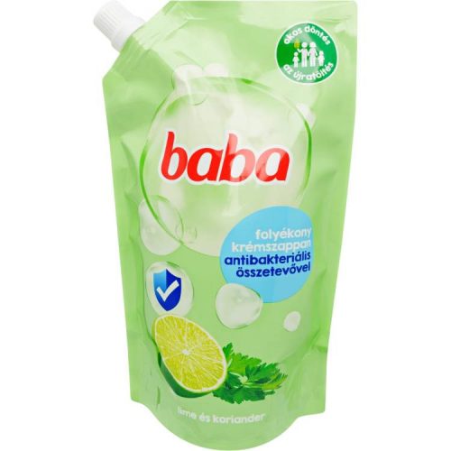 BABA FOLYÉKONY SZAPPAN ANTIBAKTERIÁLIS LIME UTÁNTÖLTŐ 500ML