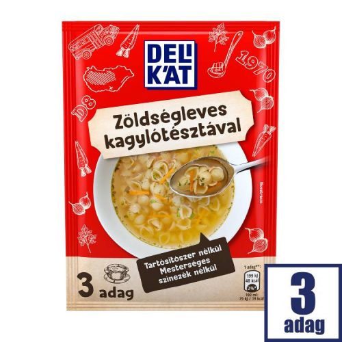 DELIKÁT ZÖLDSÉGLEVES KAGYLÓTÉSZTÁVAL 44G