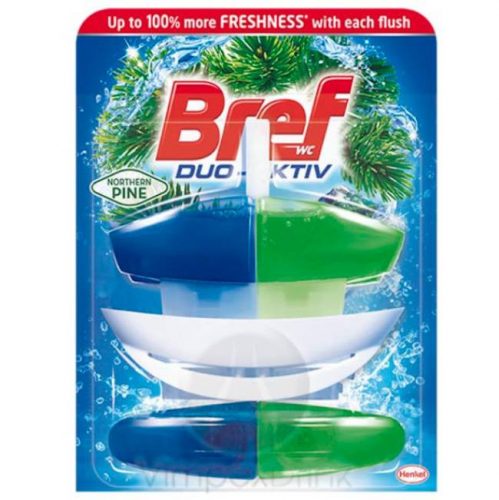 BREF DUO AKTIV WC GÉL+KOSÁR PINE 2X50ML