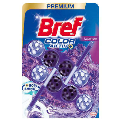 BREF COLOR AKTIV WC FRISSÍTŐ LAVENDER 2X50G