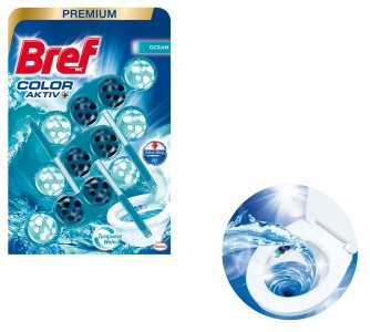 BREF COLOR AKTIV WC TURQUOISE OCEAN 3X50G