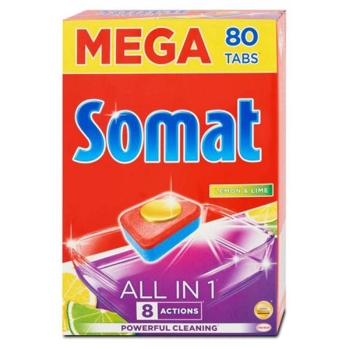 SOMAT MOSOGATÓGÉP TABLAETTA ALL IN 1 LEMON 80DB