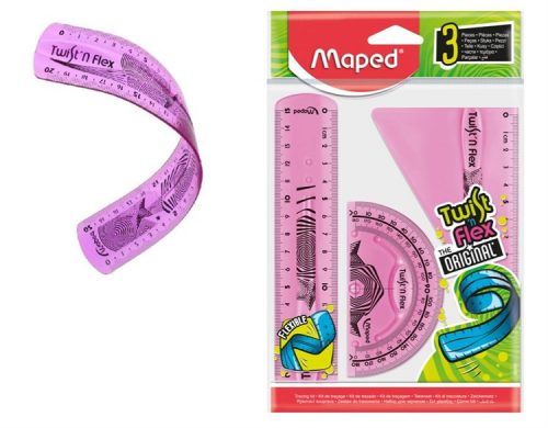 MAPED TWIST N FLEX VONALZÓKÉSZLET TÖRHETETLEN 3DB 1CS