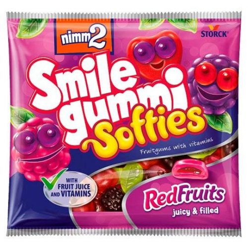 NIMM2 SMILEGUMMI SOFTIES GUMICUKOR REDFRUITS 90G