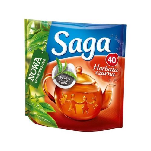 SAGA FEKETE TEA FILTERES 40DB