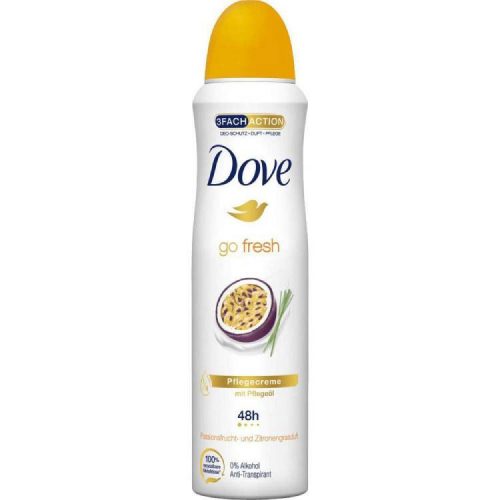 DOVE GO FRESH DEO SPRAY PASSION FRUIT AND LEMONGRASS 150ML