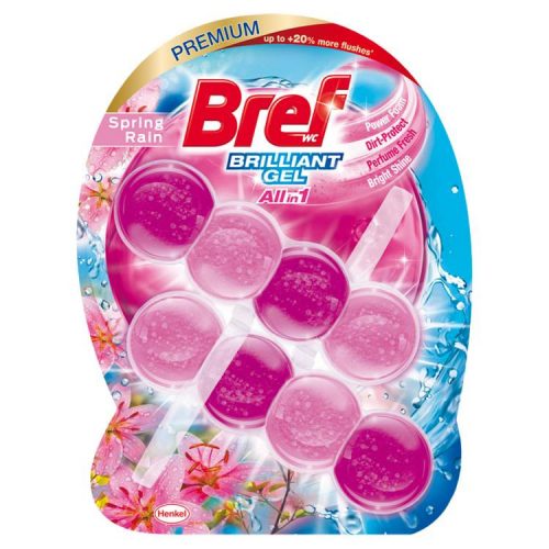 BREF BRILLIANT WC TISZTÍTÓ GÉL SPRING RAIN 2X42G