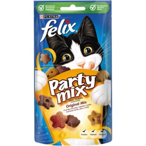 FELIX PARTY MIX MACSKAELEDEL SZÁRAZ ORIGINAL 60G