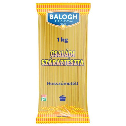 BALOGH CSALÁDI TÉSZTA HOSSZÚMETÉLT TOJÁS NÉLKÜLI 1KG