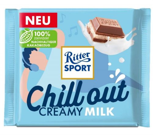 RITTER SPORT CREAMY MILK TEJCSOKOLÁDÉ TEJKRÉMMEL TÖLTÖTT 100G