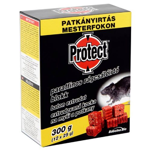 PROTECT RÁGCSÁLÓIRTÓ BLOKK PARAFFINOS (EGÉR,PATKÁNY) 300G