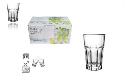 POHÁR ÜVEG MILANO 360ML 6DB