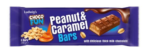 CHOCO FUN CSOKOLÁDÉ PEANUT & CARAMEL 6X36G