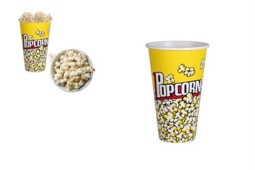 POPCORN KOSÁR MŰANYAG 12XH18CM 101001560 1DB