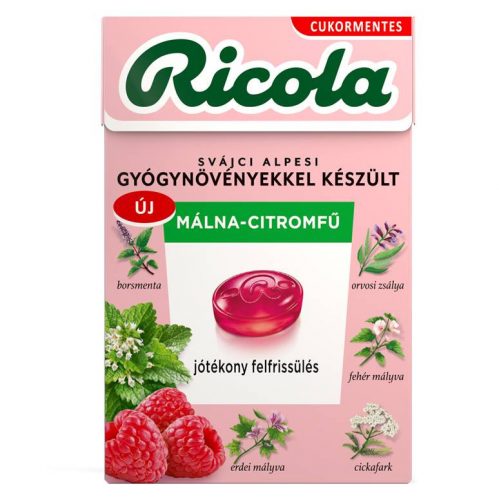 RICOLA CUKORKA MÁLNA-CITROMFŰ 40G