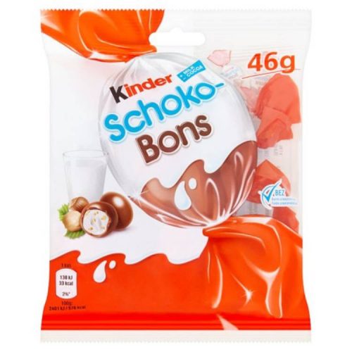 KINDER SCHOKO-BONS TEJCSOKOLÁDÉ 46G