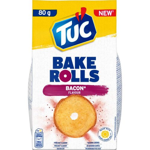 TUC BAKE ROLLS BACON 80G