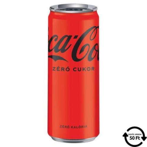 COCA-COLA ZERO DOBOZOS DRS 330ML