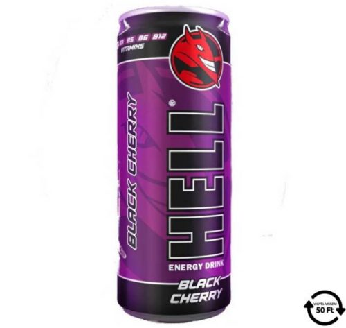 HELL ENERGIAITAL BLACK CHERRY DRS 250ML