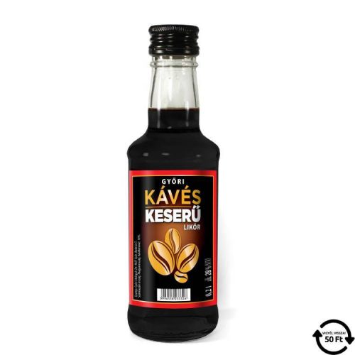 GYŐRI KESERŰ LIKŐR KÁVÉS 28% DRS 200ML