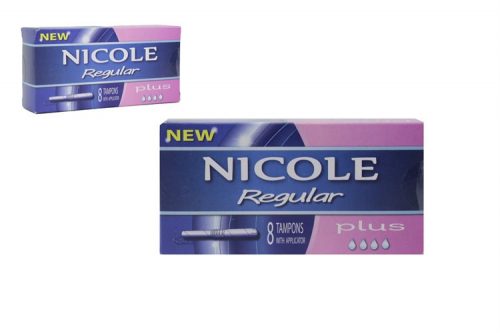 NICOLE REGULAR TAMPON APLIKÁTOROS PLUS 8DB