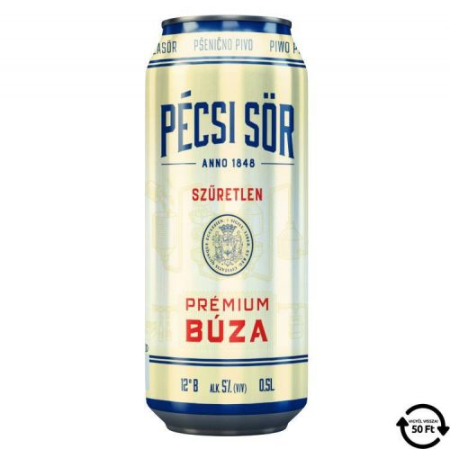 PÉCSI PRÉMIUM SÖR BÚZA DOBOZ 5% DRS 500ML