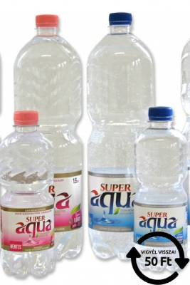 SUPER AQUA ÁSVÁNYVÍZ SZÉNSAVMENTES DRS 500ML