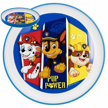 TÁNYÉR LAPOS MŰANYAG PREMIUM PAW PATROL 1DB