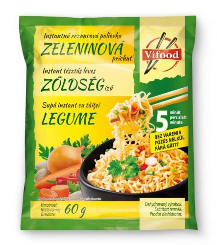 VIFOOD INSTANT LEVES ZÖLDSÉGES ÍZŰ 60G