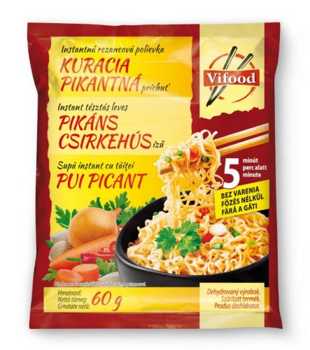 VIFOOD INSTANT LEVES PIKÁNS CSIRKÉS ÍZŰ 60G