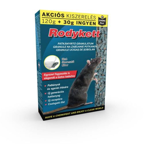 RODYKETT PATKÁNYÍRTÓ GRANULÁTUM KÉK (120G+30G) 150G