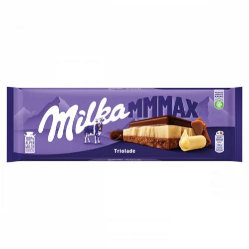 MILKA TÁBLÁS CSOKOLÁDÉ TRIOLADE 280G